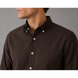 Clean Cut Copenhagen Eske Oxford Shirt Skjorte L/S Dark Brown