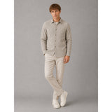 Clean Cut Copenhagen Eske herringbone shirt Skjorte L/S Grå Melange