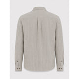 Clean Cut Copenhagen Eske herringbone shirt Skjorte L/S Grå Melange