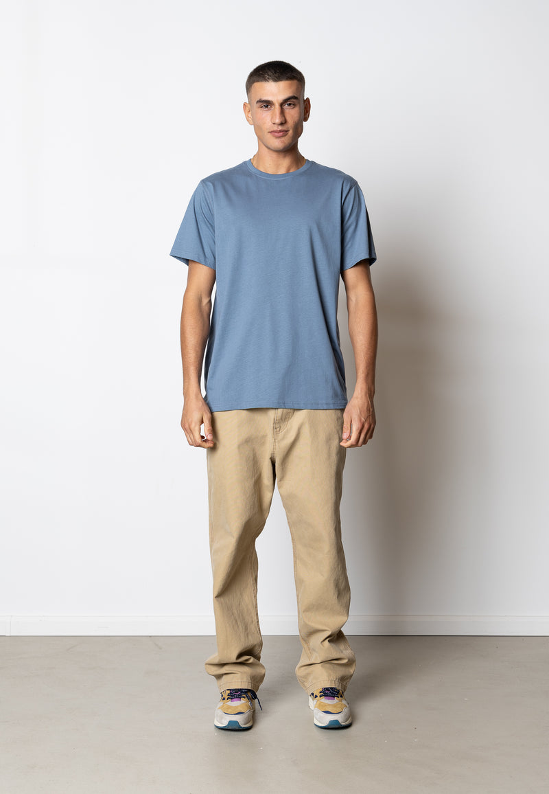 Fat Moose FAITH COTTON T-SHIRT T-shirts S/S Støvet Blå