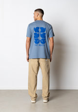 Fat Moose FAITH COTTON T-SHIRT T-shirts S/S Støvet Blå