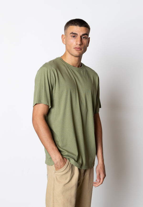 Fat Moose FAITH COTTON T-SHIRT T-shirts S/S Støvet Grøn