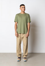 Fat Moose FAITH COTTON T-SHIRT T-shirts S/S Støvet Grøn