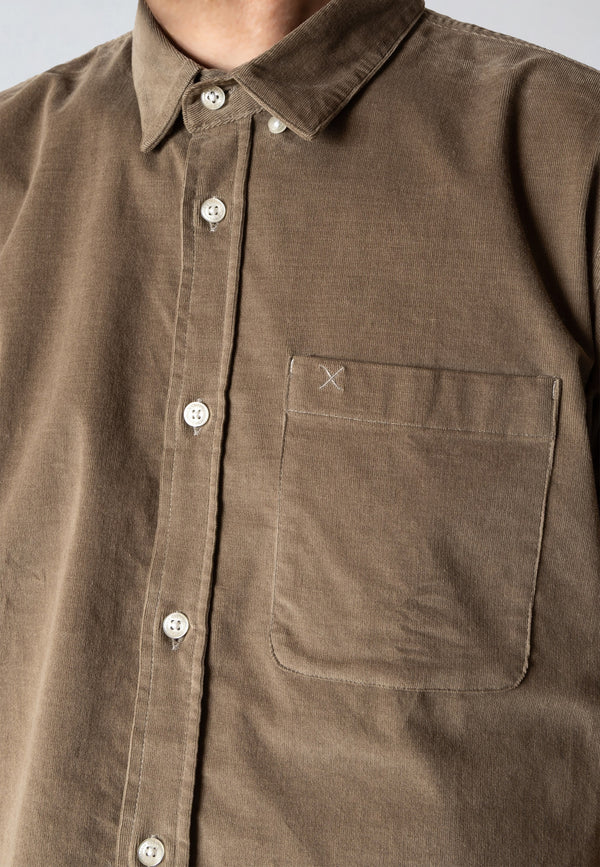 Clean Cut Copenhagen FERRIS CORUDROY SHIRT Skjorte L/S Brindle beige