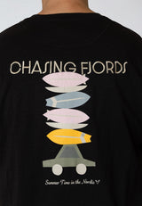 Fat Moose FJORDS T-SHIRT T-shirts S/S Sort