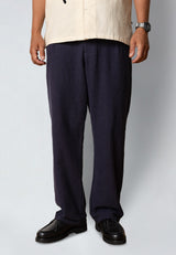 Clean Cut Copenhagen FLORENCE RELAXED COTTON/LINEN PANTS Bukser Navy