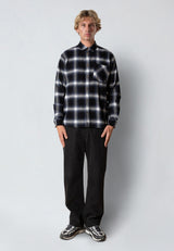 Fat Moose FOREST FLANNEL SHIRT Skjorte L/S Dark navy/Black check 002