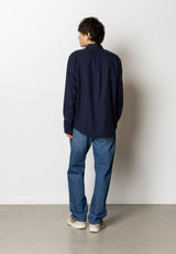 Fat Moose FRANK FLANNEL SHIRT Skjorte L/S Dark Navy Melange