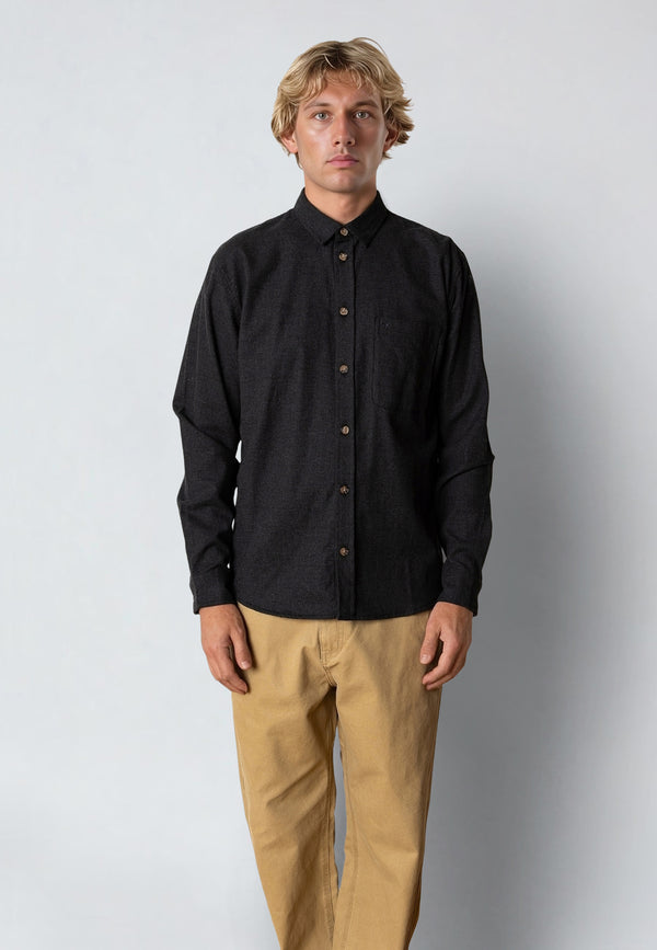 Fat Moose FRANK FLANNEL SHIRT Skjorte L/S Mørkegrå