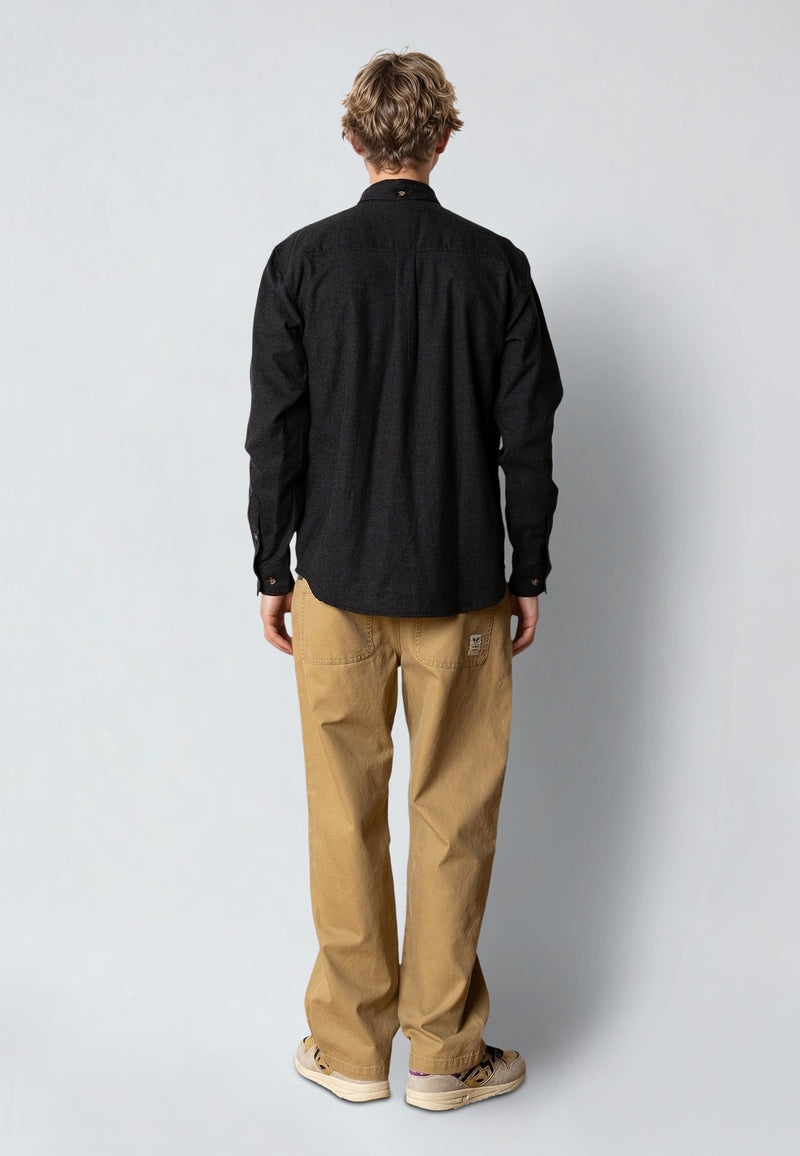 Fat Moose FRANK FLANNEL SHIRT Skjorte L/S Mørkegrå