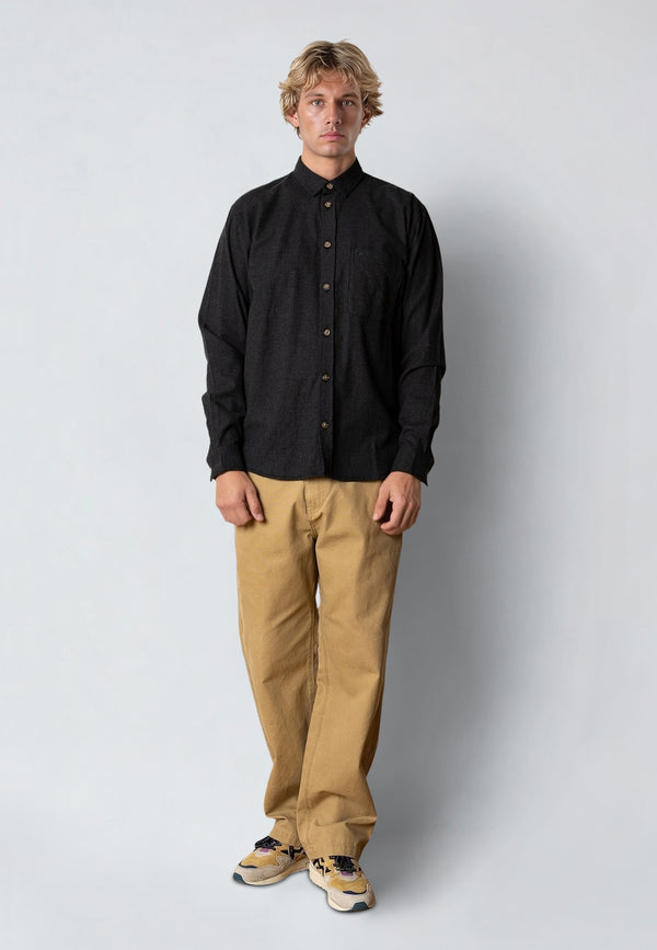 Fat Moose FRANK FLANNEL SHIRT Skjorte L/S Mørkegrå
