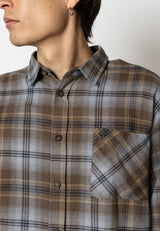 Fat Moose FOREST FLANNEL SHIRT Skjorte L/S Dark khaki check