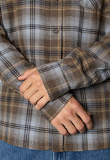 Fat Moose FOREST FLANNEL SHIRT Skjorte L/S Dark khaki check