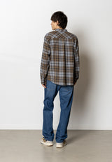 Fat Moose FOREST FLANNEL SHIRT Skjorte L/S Dark khaki check