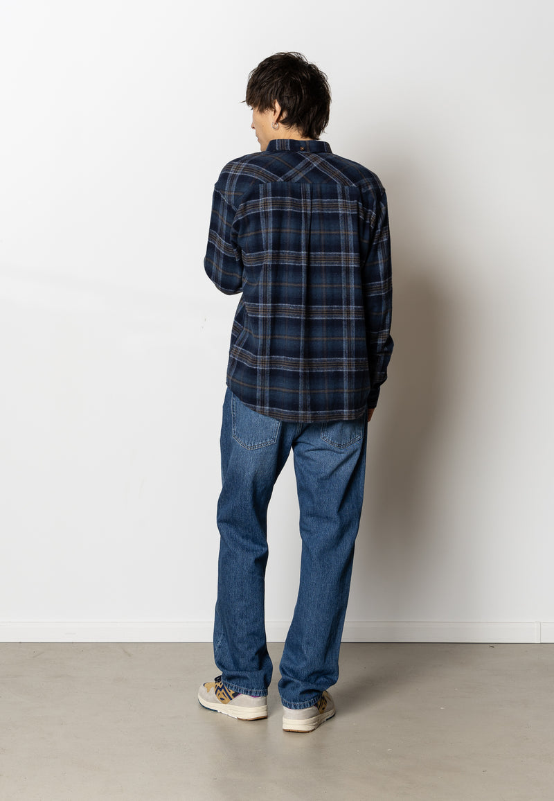 Fat Moose FOREST FLANNEL SHIRT Skjorte L/S Mørk Navy Tern