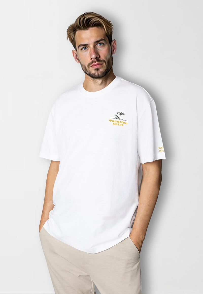 Clean Cut Copenhagen Fred organic cotton t-shirt T-shirts S/S Hvid