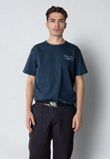 Clean Cut Copenhagen GAINS EMBROIDERY T-SHIRT T-shirts S/S Key largo blue