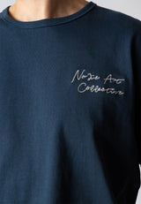 Clean Cut Copenhagen GAINS EMBROIDERY T-SHIRT T-shirts S/S Key largo blue