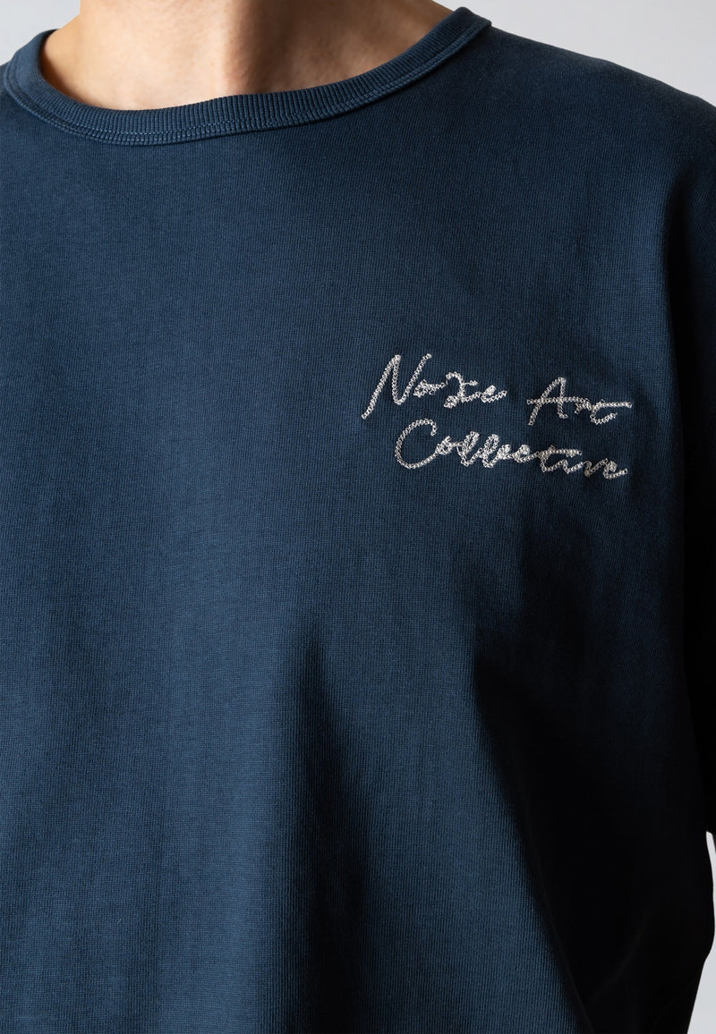 Clean Cut Copenhagen GAINS EMBROIDERY T-SHIRT T-shirts S/S Key largo blue
