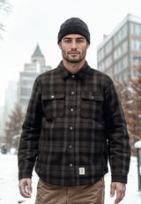 Fat Moose GILI PADDED OVERSHIRT Overshirts Dark navy/Grey check