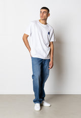 Fat Moose GUS COTTON T-SHIRT T-shirts S/S Hvid