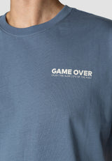 Clean Cut Copenhagen Game over t-shirt T-shirts S/S Støvet Blå