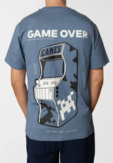 Clean Cut Copenhagen Game over t-shirt T-shirts S/S Støvet Blå
