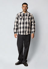 Fat Moose HOLGER PADDED OVERSHIRT Overshirts Black/grey check
