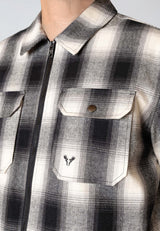 Fat Moose HOLGER PADDED OVERSHIRT Overshirts Black/grey check