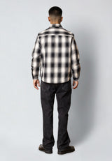 Fat Moose HOLGER PADDED OVERSHIRT Overshirts Black/grey check