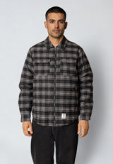 Fat Moose HOLGER PADDED OVERSHIRT Overshirts Ecru/Black Check