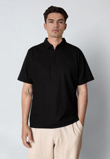 Clean Cut Copenhagen JOSS ZIP POLO Polos Sort