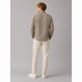 Clean Cut Copenhagen Julius checked overshirt Overshirts Ecru