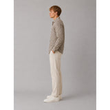 Clean Cut Copenhagen Julius checked overshirt Overshirts Ecru