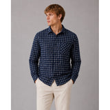 Clean Cut Copenhagen Julius checked overshirt Overshirts Navy
