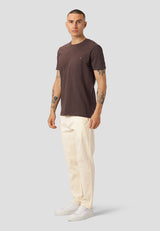 Clean Cut Copenhagen KOLDING ORGANIC T-SHIRT T-shirts S/S Dark Brown