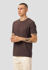 Clean Cut Copenhagen KOLDING ORGANIC T-SHIRT T-shirts S/S Dark Brown
