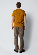 Clean Cut Copenhagen KOLDING ORGANIC T-SHIRT T-shirts S/S Guld Brun
