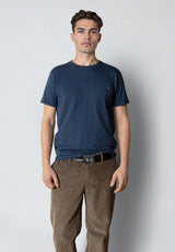 Clean Cut Copenhagen KOLDING ORGANIC T-SHIRT T-shirts S/S Key largo blue