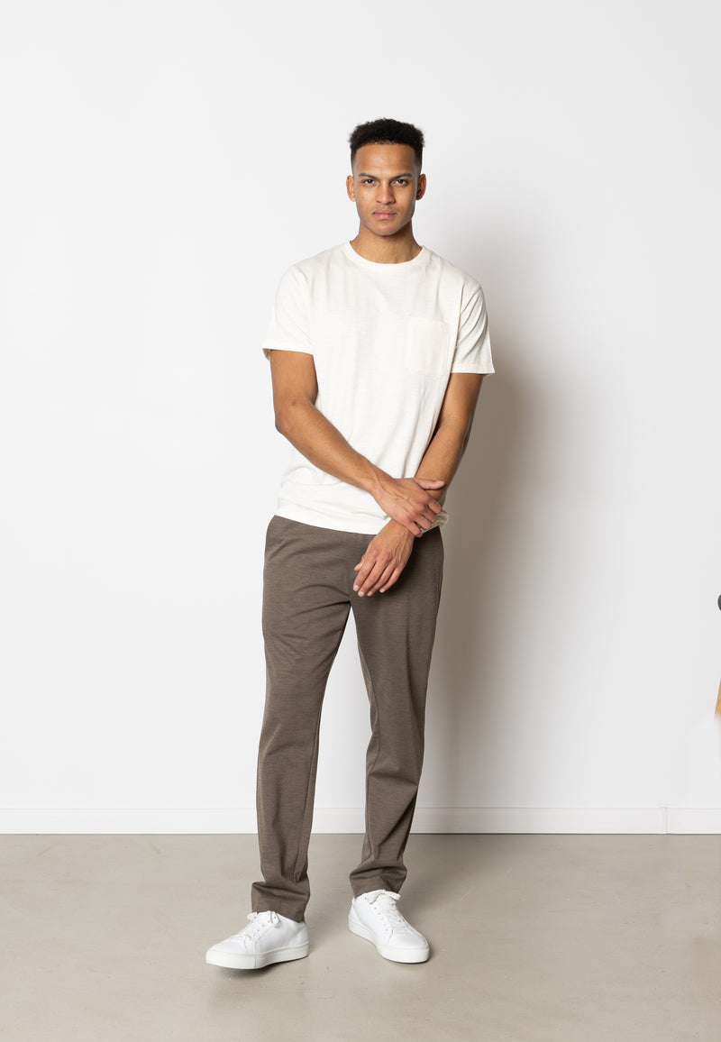 Clean Cut Copenhagen KOLDING ORGANIC T-SHIRT T-shirts S/S Ecru