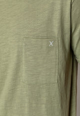 Clean Cut Copenhagen KOLDING ORGANIC T-SHIRT T-shirts S/S Støvet Grøn