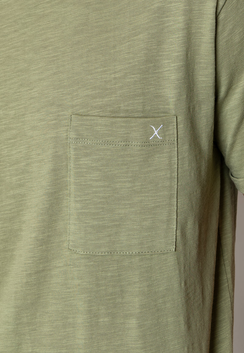 Clean Cut Copenhagen KOLDING ORGANIC T-SHIRT T-shirts S/S Støvet Grøn
