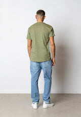 Clean Cut Copenhagen KOLDING ORGANIC T-SHIRT T-shirts S/S Støvet Grøn