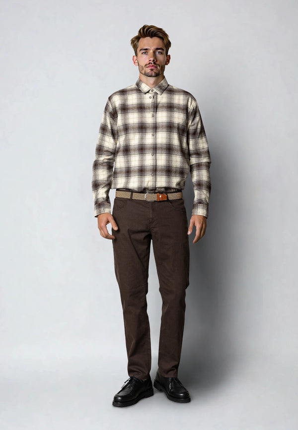 Clean Cut Copenhagen LONDON STRAIGHT 5-POCKET PANT Bukser Dark Brown