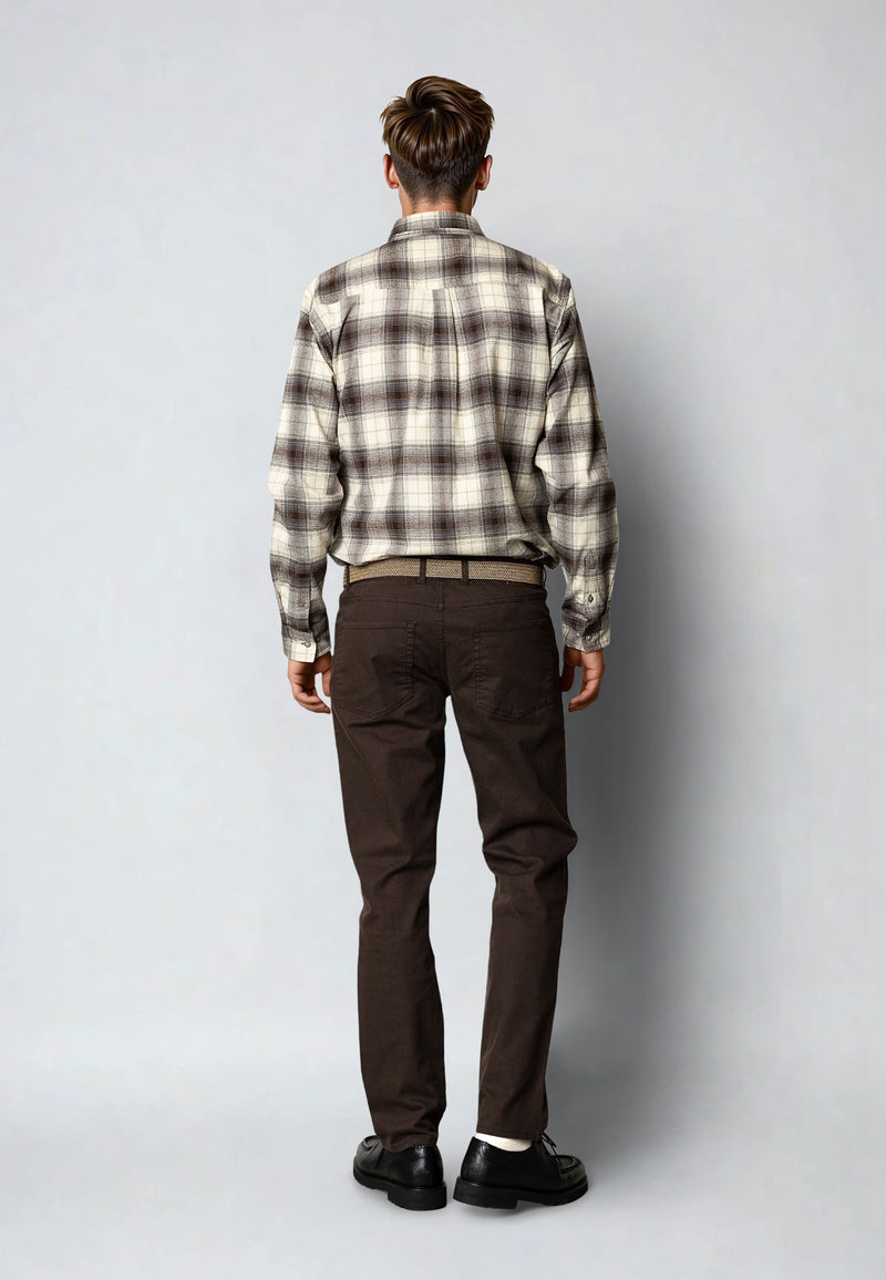 Clean Cut Copenhagen LONDON STRAIGHT 5-POCKET PANT Bukser Dark Brown