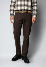 Clean Cut Copenhagen LONDON STRAIGHT 5-POCKET PANT Bukser Dark Brown
