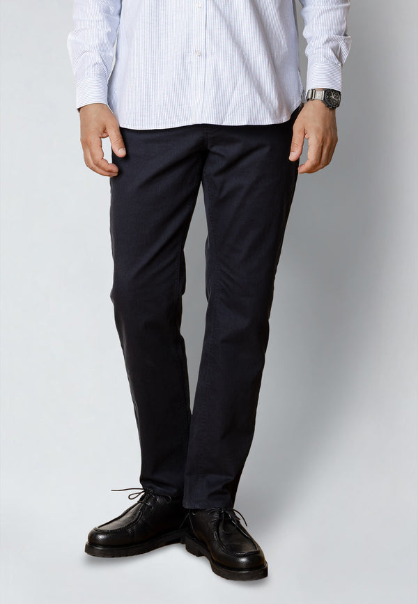 Clean Cut Copenhagen LONDON STRAIGHT 5-POCKET PANT Bukser Mørk Navy