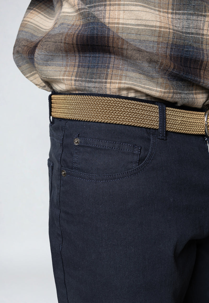 Clean Cut Copenhagen LONDON STRAIGHT 5-POCKET PANT Bukser Mørk Navy