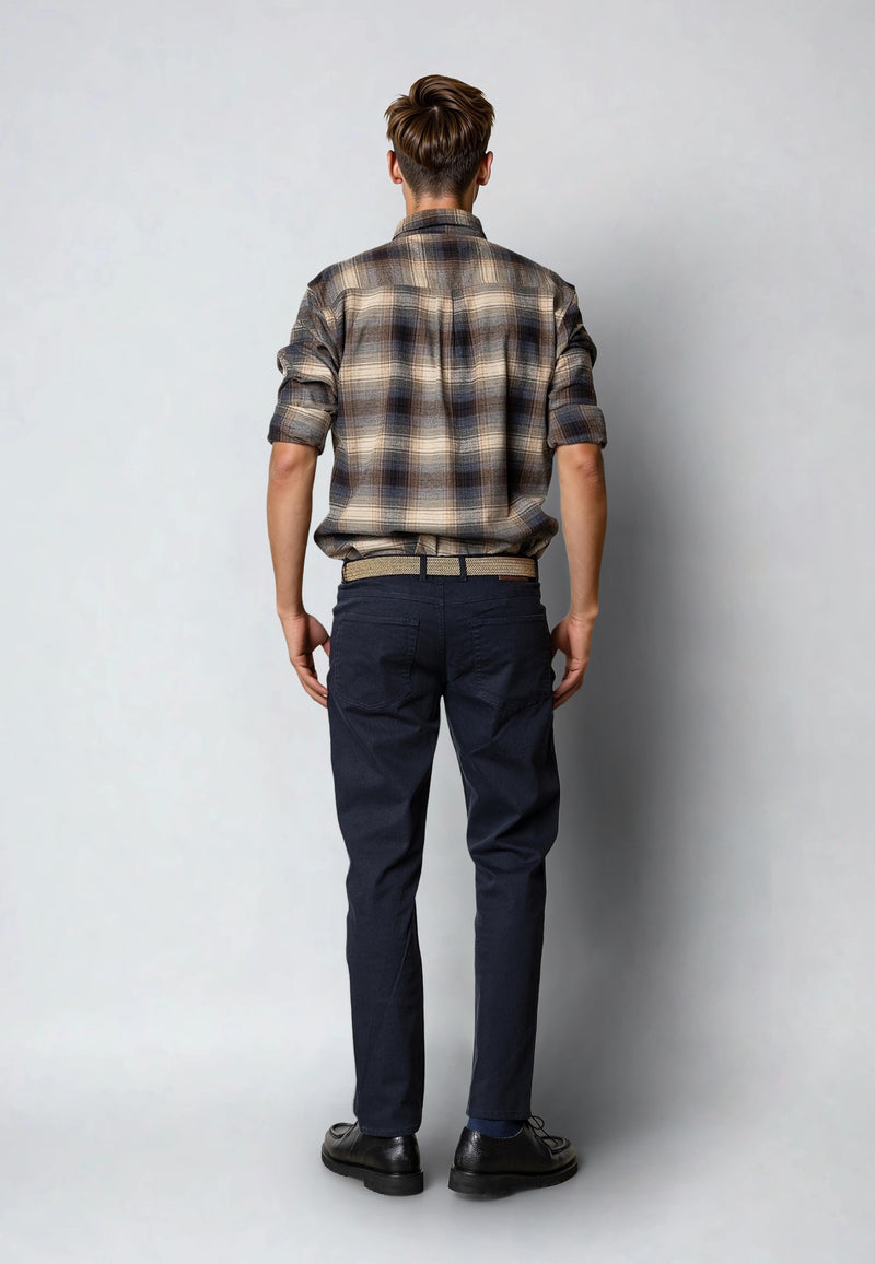Clean Cut Copenhagen LONDON STRAIGHT 5-POCKET PANT Bukser Mørk Navy