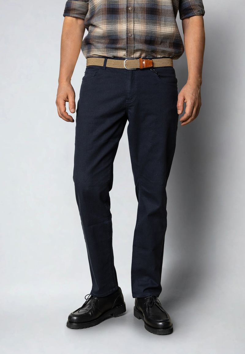 Clean Cut Copenhagen LONDON STRAIGHT 5-POCKET PANT Bukser Mørk Navy